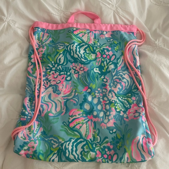 Lilly Pulitzer Drawstring Backpack - Picture 3 of 3